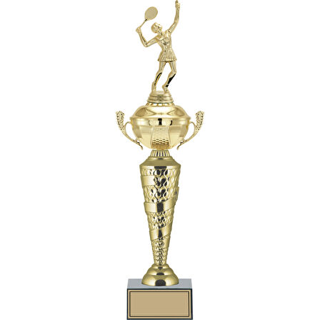 ODAK KUPA - Figürlü Kupalar - Tenis Kadın Figürlü Kupalar FG-076 B - 51 cm