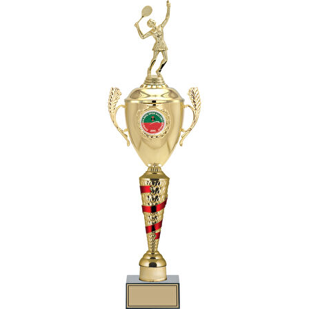 ODAK KUPA - Figürlü Kupalar - Tenis Kadın Figürlü Kupalar FG-084 C - 60 cm