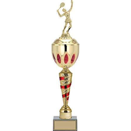 ODAK KUPA - Figürlü Kupalar - Tenis Kadın Figürlü Kupalar FG-086 C - 57 cm