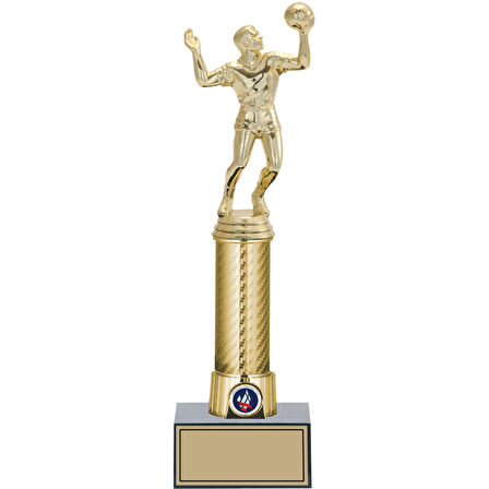 ODAK KUPA - Figürlü Kupalar - Voleybol Erkek Figürlü Kupalar FG-008 B - 32 cm