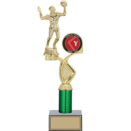 ODAK KUPA - Figürlü Kupalar - Voleybol Erkek Figürlü Kupalar FG-018 C - 35 cm