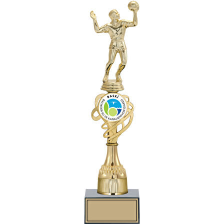 ODAK KUPA - Figürlü Kupalar - Voleybol Erkek Figürlü Kupalar FG-033 C - 38 cm