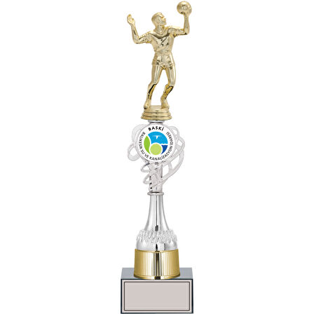 ODAK KUPA - Figürlü Kupalar - Voleybol Erkek Figürlü Kupalar FG-036 B - 41 cm