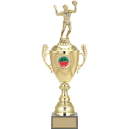 ODAK KUPA - Figürlü Kupalar - Voleybol Erkek Figürlü Kupalar FG-080 B - 49 cm