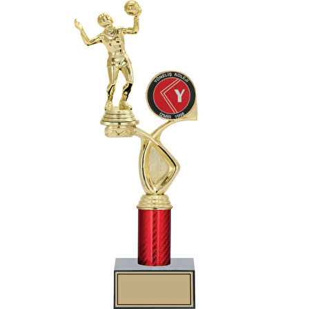ODAK KUPA - Figürlü Kupalar - Voleybol Kadın Figürlü Kupalar FG-016 C - 35 cm