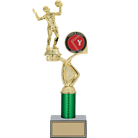 ODAK KUPA - Figürlü Kupalar - Voleybol Kadın Figürlü Kupalar FG-018 C - 35 cm