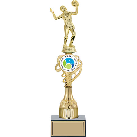ODAK KUPA - Figürlü Kupalar - Voleybol Kadın Figürlü Kupalar FG-033 C - 38 cm