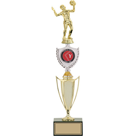 ODAK KUPA - Figürlü Kupalar - Voleybol Kadın Figürlü Kupalar FG-042 B - 46 cm