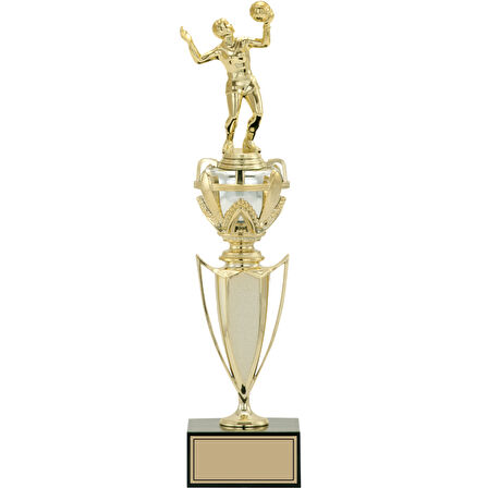 ODAK KUPA - Figürlü Kupalar - Voleybol Kadın Figürlü Kupalar FG-044 B - 42 cm