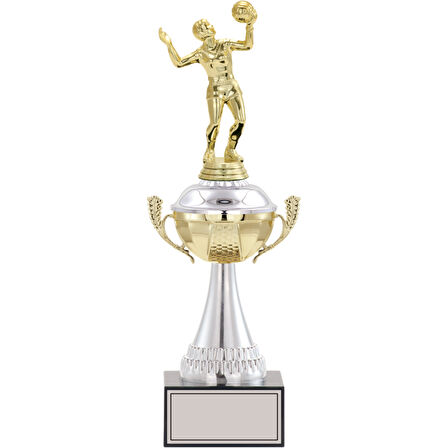 ODAK KUPA - Figürlü Kupalar - Voleybol Kadın Figürlü Kupalar FG-046 A - 37 cm