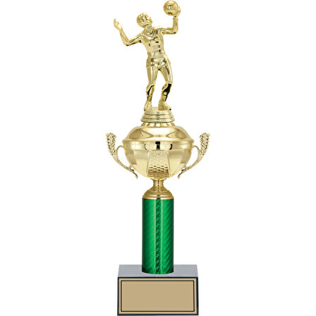 ODAK KUPA - Figürlü Kupalar - Voleybol Kadın Figürlü Kupalar FG-050 B - 40 cm