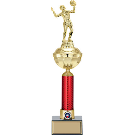 ODAK KUPA - Figürlü Kupalar - Voleybol Kadın Figürlü Kupalar FG-053 A - 46 cm