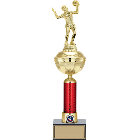 ODAK KUPA - Figürlü Kupalar - Voleybol Kadın Figürlü Kupalar FG-053 B - 44 cm