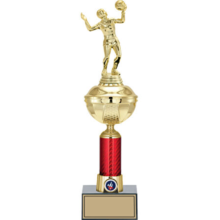ODAK KUPA - Figürlü Kupalar - Voleybol Kadın Figürlü Kupalar FG-053 C - 41 cm