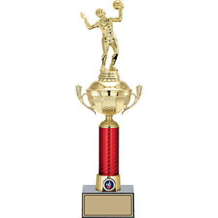 ODAK KUPA - Figürlü Kupalar - Voleybol Kadın Figürlü Kupalar FG-054 B - 44 cm