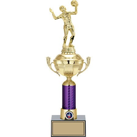 ODAK KUPA - Figürlü Kupalar - Voleybol Kadın Figürlü Kupalar FG-060 C - 41 cm