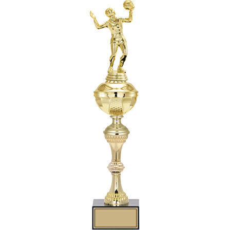 ODAK KUPA - Figürlü Kupalar - Voleybol Kadın Figürlü Kupalar FG-061 C - 46 cm