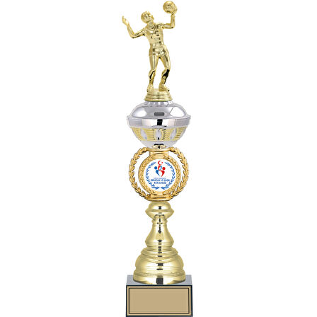 ODAK KUPA - Figürlü Kupalar - Voleybol Kadın Figürlü Kupalar FG-066 B - 47 cm