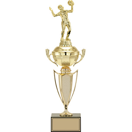 ODAK KUPA - Figürlü Kupalar - Voleybol Kadın Figürlü Kupalar FG-068 B - 44 cm