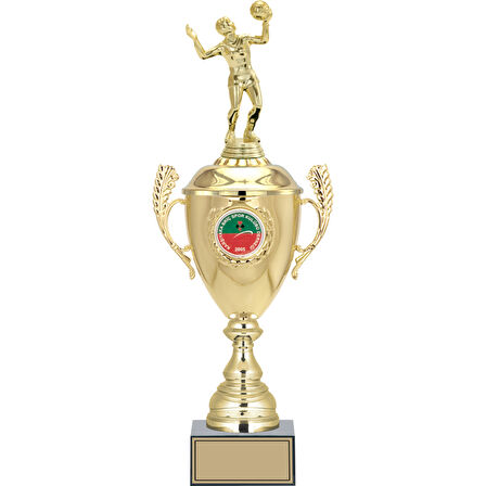 ODAK KUPA - Figürlü Kupalar - Voleybol Kadın Figürlü Kupalar FG-080 C - 48 cm