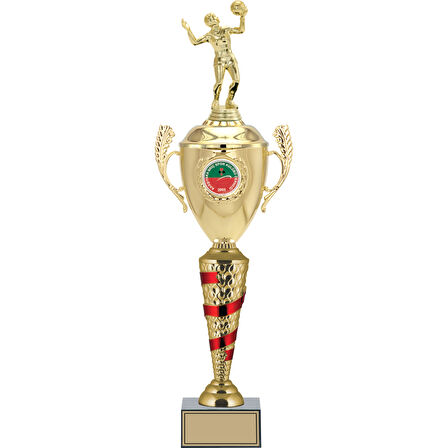 ODAK KUPA - Figürlü Kupalar - Voleybol Kadın Figürlü Kupalar FG-082 B - 59 cm