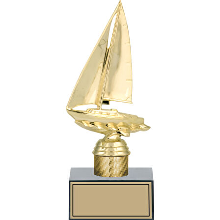 ODAK KUPA - Figürlü Kupalar - Yelken Figürlü Kupalar FG-001 B - 23 cm