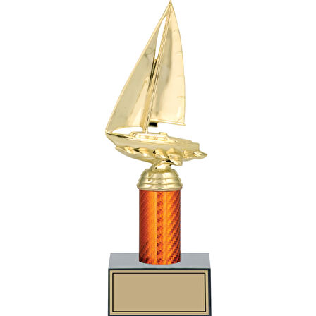 ODAK KUPA - Figürlü Kupalar - Yelken Figürlü Kupalar FG-003 A - 28 cm