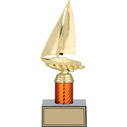 ODAK KUPA - Figürlü Kupalar - Yelken Figürlü Kupalar FG-003 B - 25 cm