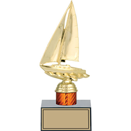 ODAK KUPA - Figürlü Kupalar - Yelken Figürlü Kupalar FG-003 C - 23 cm