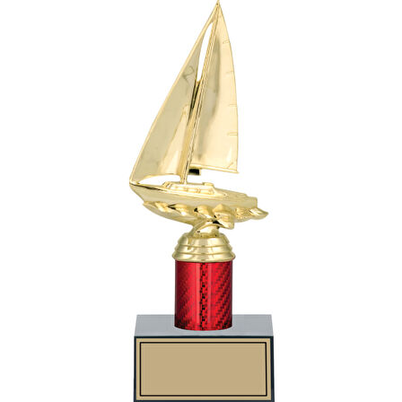 ODAK KUPA - Figürlü Kupalar - Yelken Figürlü Kupalar FG-004 C - 25 cm