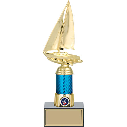 ODAK KUPA - Figürlü Kupalar - Yelken Figürlü Kupalar FG-005 C - 29 cm