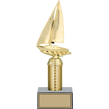 ODAK KUPA - Figürlü Kupalar - Yelken Figürlü Kupalar FG-007 C - 28 cm