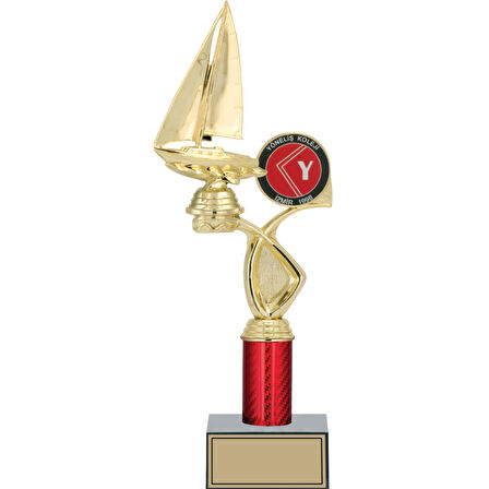 ODAK KUPA - Figürlü Kupalar - Yelken Figürlü Kupalar FG-016 C - 37 cm