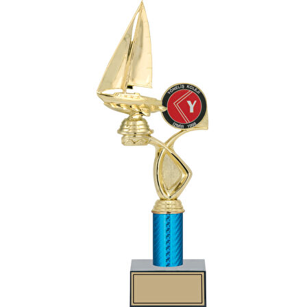 ODAK KUPA - Figürlü Kupalar - Yelken Figürlü Kupalar FG-017 C - 37 cm