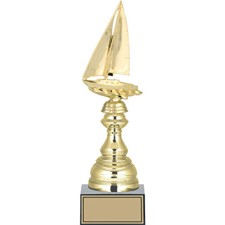 ODAK KUPA - Figürlü Kupalar - Yelken Figürlü Kupalar FG-023 B - 33 cm