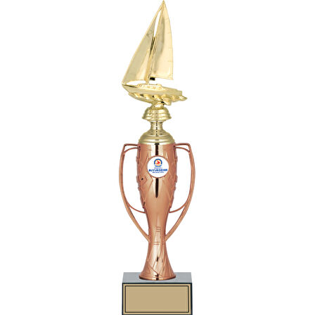 ODAK KUPA - Figürlü Kupalar - Yelken Figürlü Kupalar FG-025 C - 40 cm