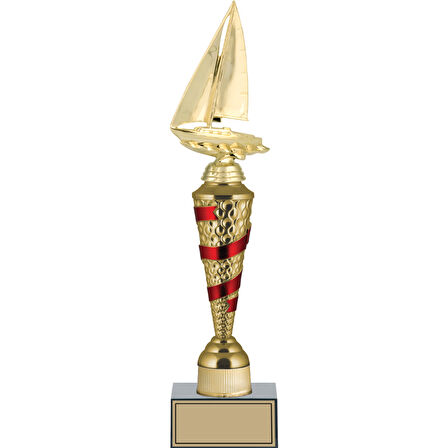 ODAK KUPA - Figürlü Kupalar - Yelken Figürlü Kupalar FG-028 C - 43 cm