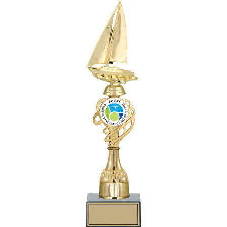 ODAK KUPA - Figürlü Kupalar - Yelken Figürlü Kupalar FG-033 C - 40 cm