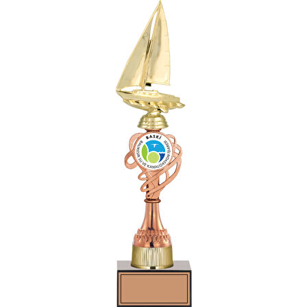 ODAK KUPA - Figürlü Kupalar - Yelken Figürlü Kupalar FG-036 C - 40 cm