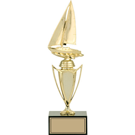 ODAK KUPA - Figürlü Kupalar - Yelken Figürlü Kupalar FG-039 C - 33 cm