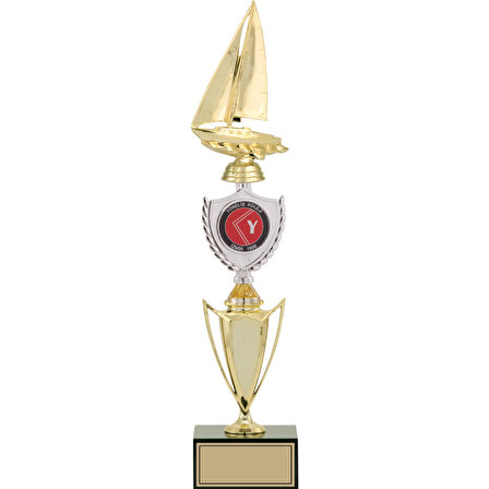 ODAK KUPA - Figürlü Kupalar - Yelken Figürlü Kupalar FG-042 C - 45 cm