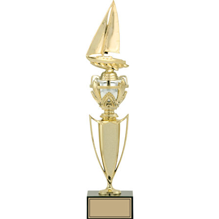 ODAK KUPA - Figürlü Kupalar - Yelken Figürlü Kupalar FG-044 A - 45 cm