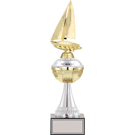 ODAK KUPA - Figürlü Kupalar - Yelken Figürlü Kupalar FG-045 A - 39 cm