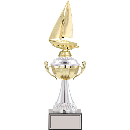 ODAK KUPA - Figürlü Kupalar - Yelken Figürlü Kupalar FG-046 A - 39 cm