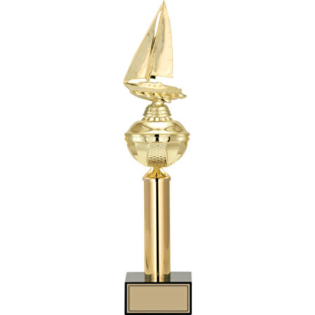 ODAK KUPA - Figürlü Kupalar - Yelken Figürlü Kupalar FG-047 A - 46 cm