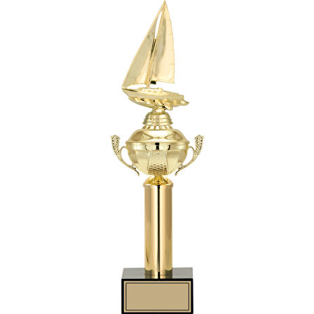 ODAK KUPA - Figürlü Kupalar - Yelken Figürlü Kupalar FG-048 B - 44 cm