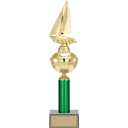ODAK KUPA - Figürlü Kupalar - Yelken Figürlü Kupalar FG-049 A - 45 cm