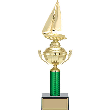 ODAK KUPA - Figürlü Kupalar - Yelken Figürlü Kupalar FG-050 B - 42 cm