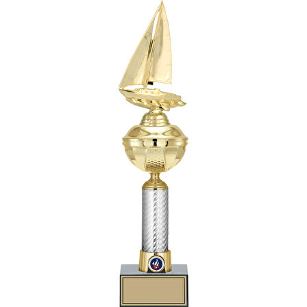 ODAK KUPA - Figürlü Kupalar - Yelken Figürlü Kupalar FG-057 B - 46 cm