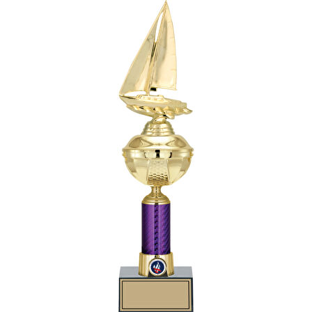 ODAK KUPA - Figürlü Kupalar - Yelken Figürlü Kupalar FG-059 C - 43 cm